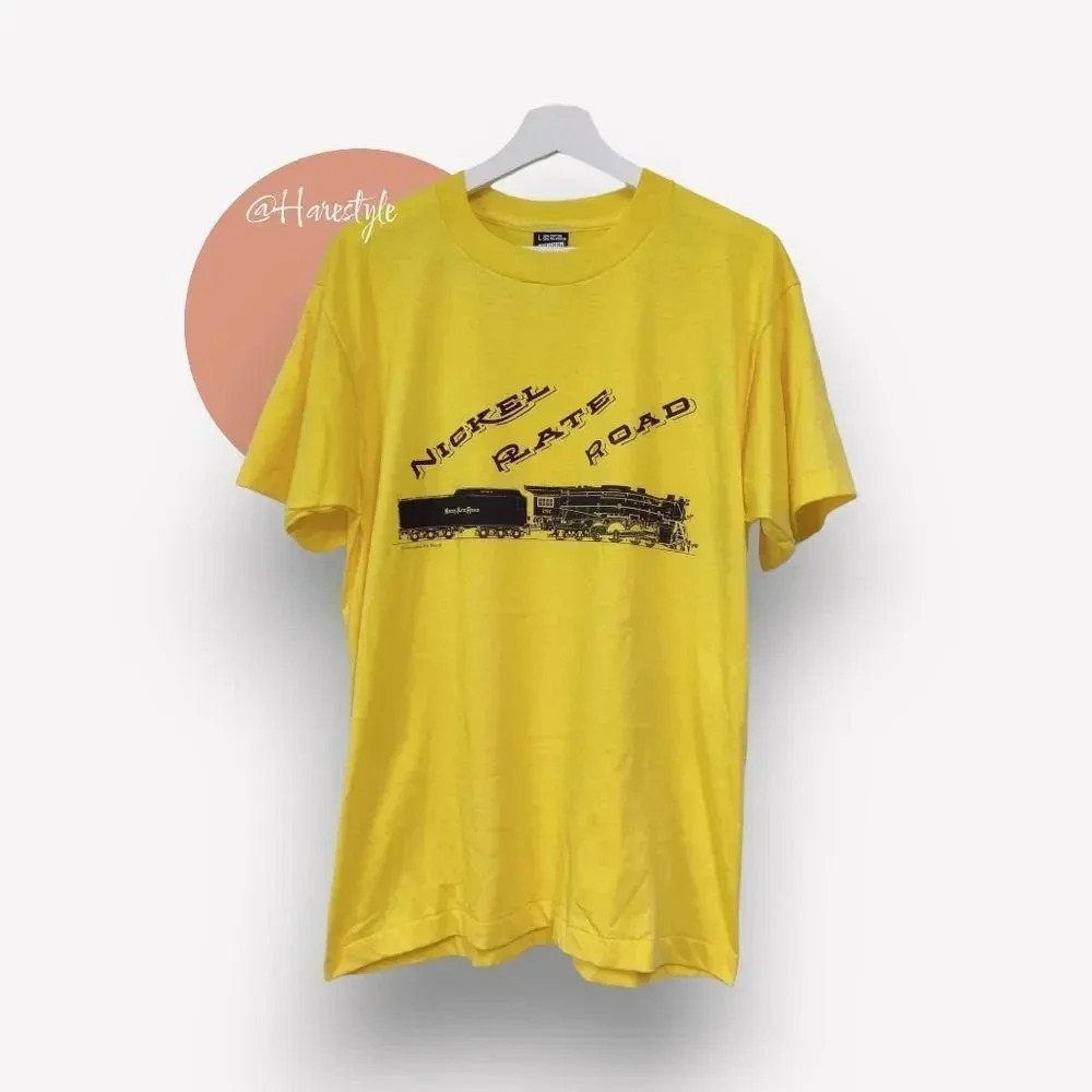 Screen stars best single stitch vintage Nickle rate road train Tee shirt